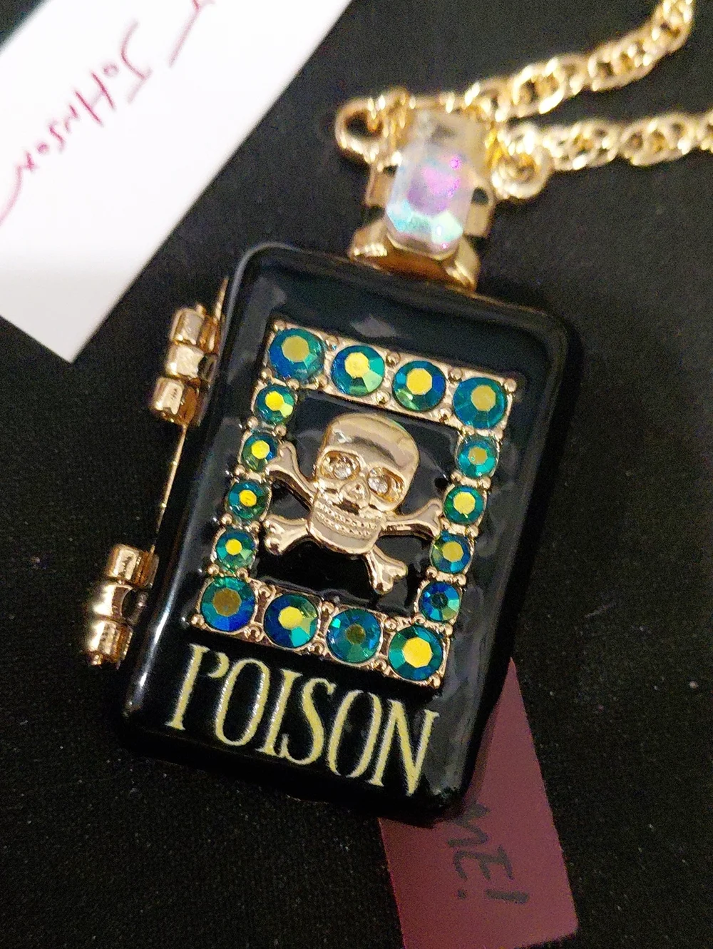 BETSEY JOHMSON Poison Locket Pendant Necklace